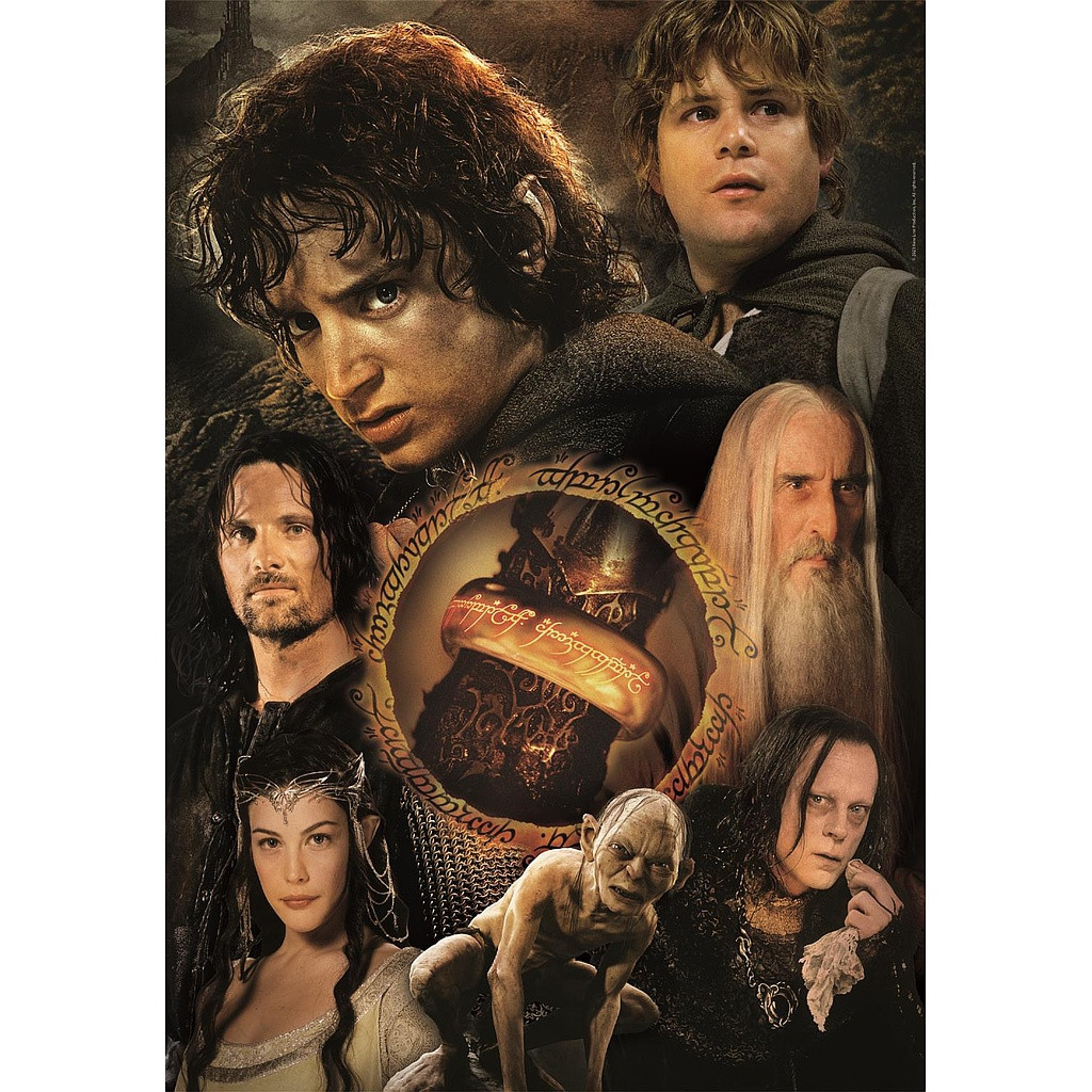 The Lord of the Rings, The One Ring's Burden 1000-osaline Compact pusle Clementoni – detailvaade 2