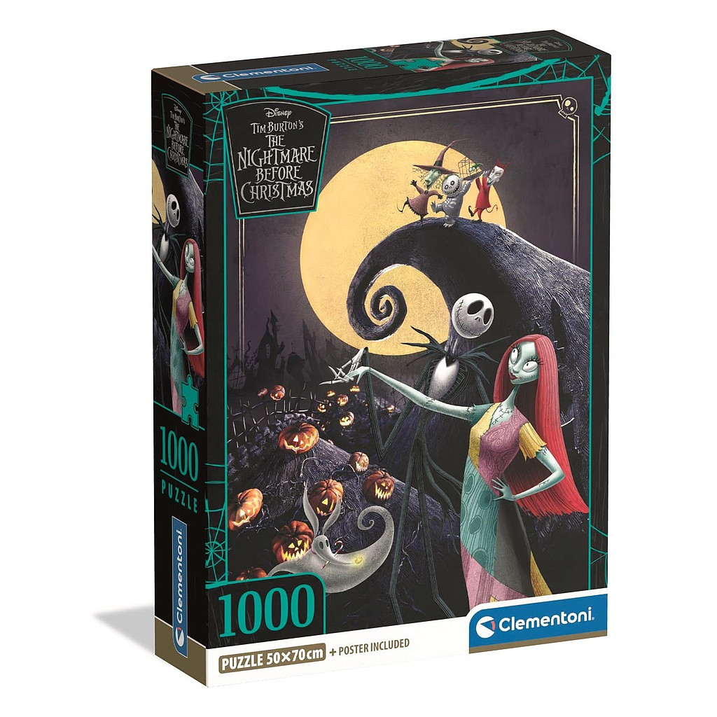 The Nightmare Before Christmas 1000-osaline Compact pusle Clementoni – tootepilt
