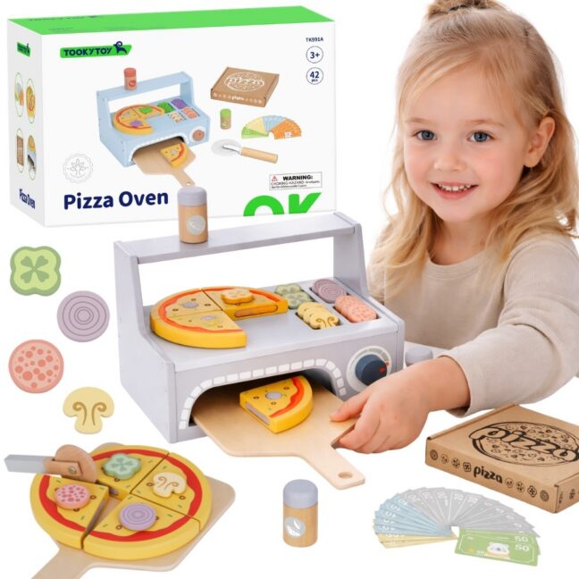 pizzeria pizza oven tarvikud – TOOKY mänguasi Pizzeria puidust Pizza Oven tarvikud