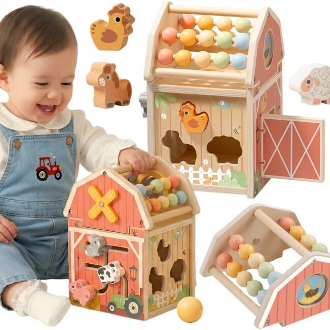 barn tegevus sorteerija abacus – TOOKY mänguasi puidust Barn tegevus sorteerija Montessori Abacus