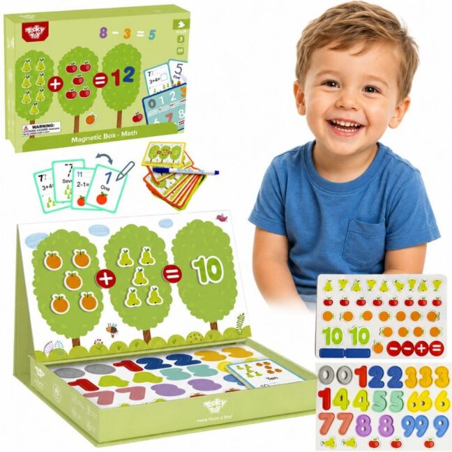 magnetiline pusle mäng mäng – TOOKY mänguasi puidust magnetiline Montessori pusle mäng lastele – arendav mäng lapsele