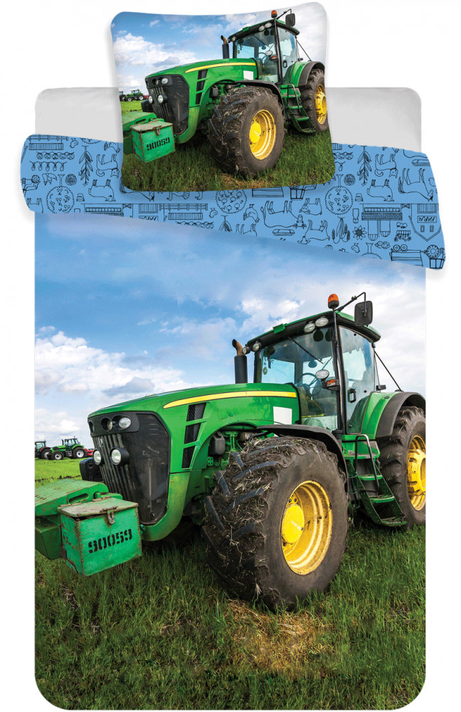 Tractor Tractor, Children's voodipesukomplekt 100x135cm, 40x60 cm – tootepilt