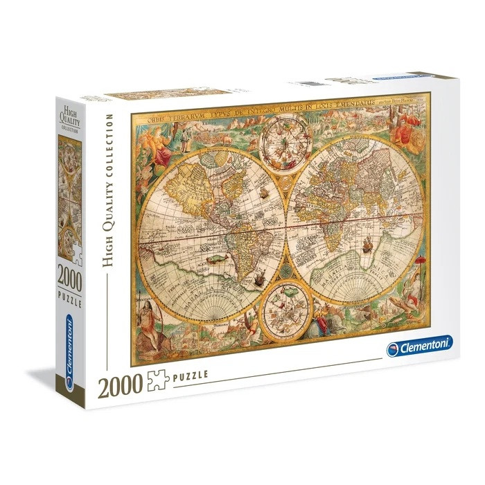 Travel Ancient Old Map 2000-osaline Clementoni pusle – tootepilt