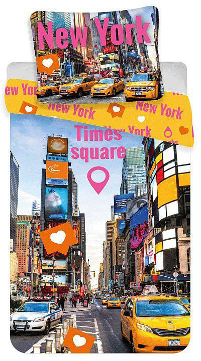 Travel Times Square New York voodipesukomplekt 140×200cm, 70×90 cm – tootepilt