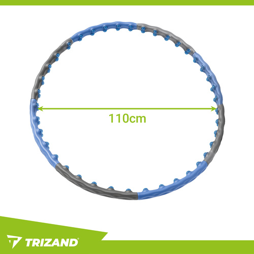 TRIZAND 110 cm massaažinuppudega võimlemisrõngas aktiivseks treeninguks.