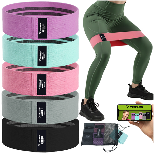 Trizand riidest treeningkummid, 5 tk, 5–35 kg, treeningkavaga