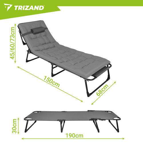 Trizand suur kokkupandav lamamistool padjaga, kuni 120 kg