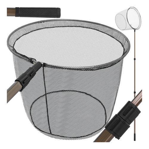 Trizand teleskoopkahv kalastamiseks, kuni 334,5 cm, korv 48 cm