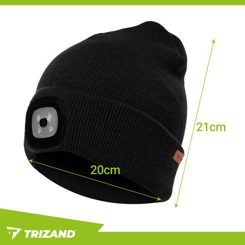 Trizand valgustiga talvemüts 22663, must