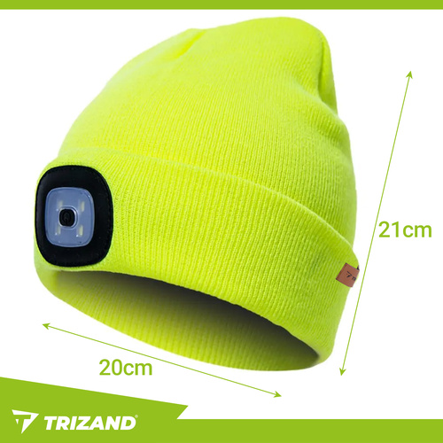Trizand valgustiga talvemüts 22664, kollane