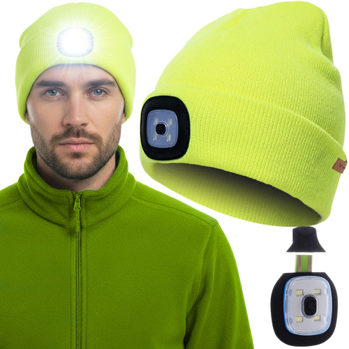 Trizand valgustiga talvemüts 22664, kollane