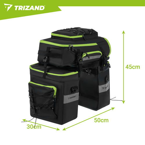 Trizand veekindlad jalgratta pakiraamikotid, 65 l