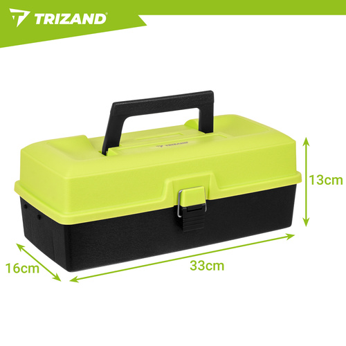 TRIZANDi kalastustarvete kast, 33 cm, 2 riiulitasandit