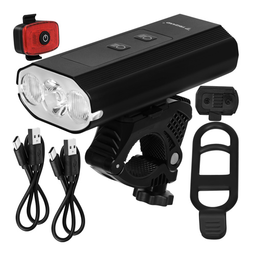 Trizandi LED-jalgrattatulede komplekt, 1300 lm, 5200 mAh, USB