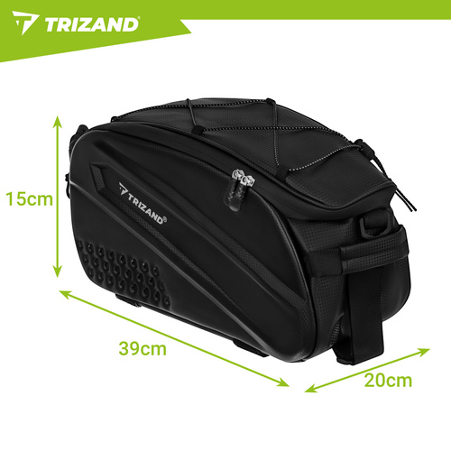 Trizandi veekindel helkuritega jalgratta pakiraamikott, 10 l, 39 × 20 × 15 cm