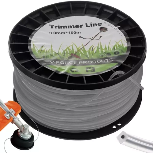 Tugevdatud kandiline trimmerijõhv 3 mm × 100 m