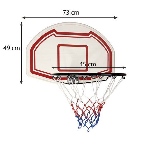 Uksele riputatav korvpallilaud 45 cm rõngaga