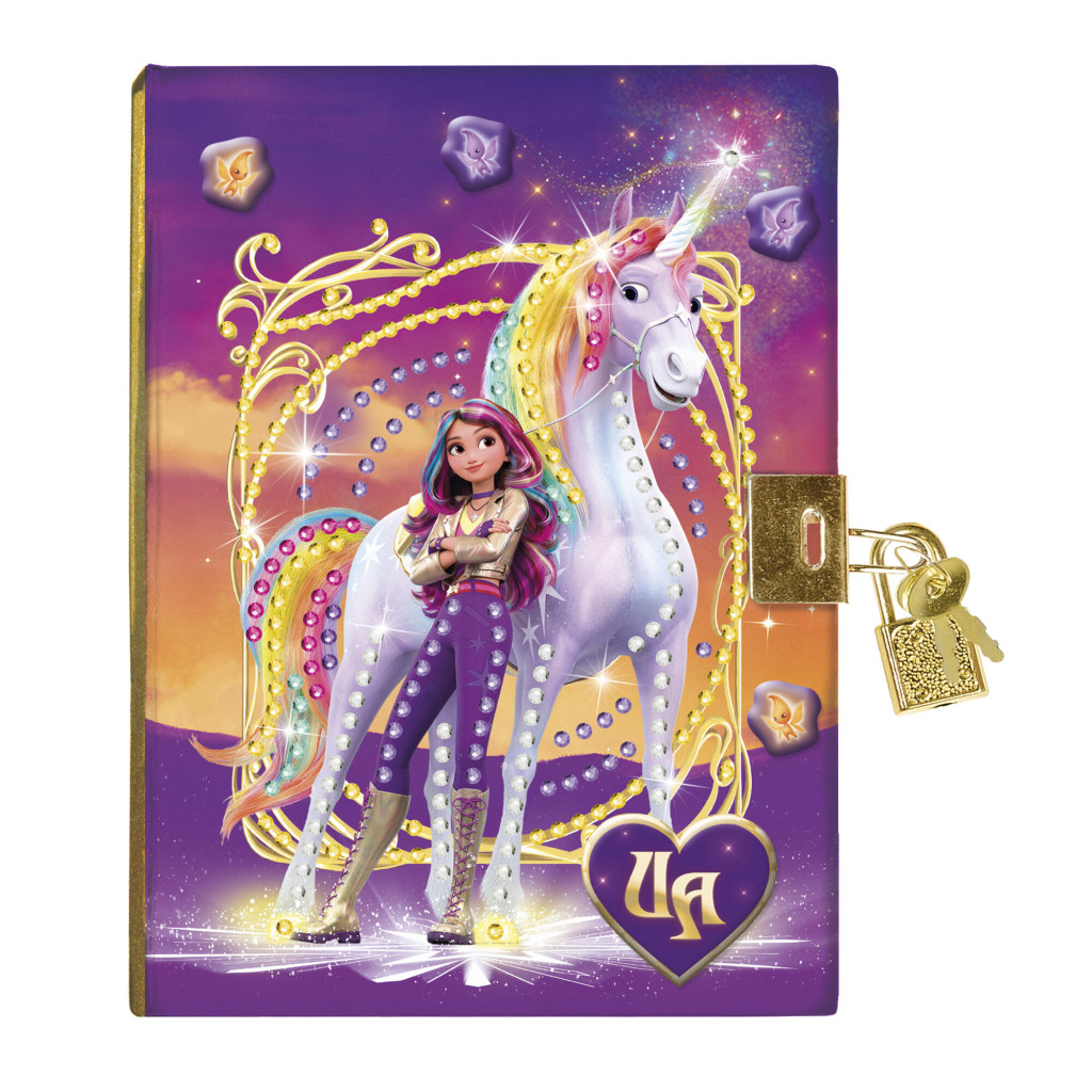 Unicorn Academy Friends teemantmosaiik locksmith diary – detailvaade 2