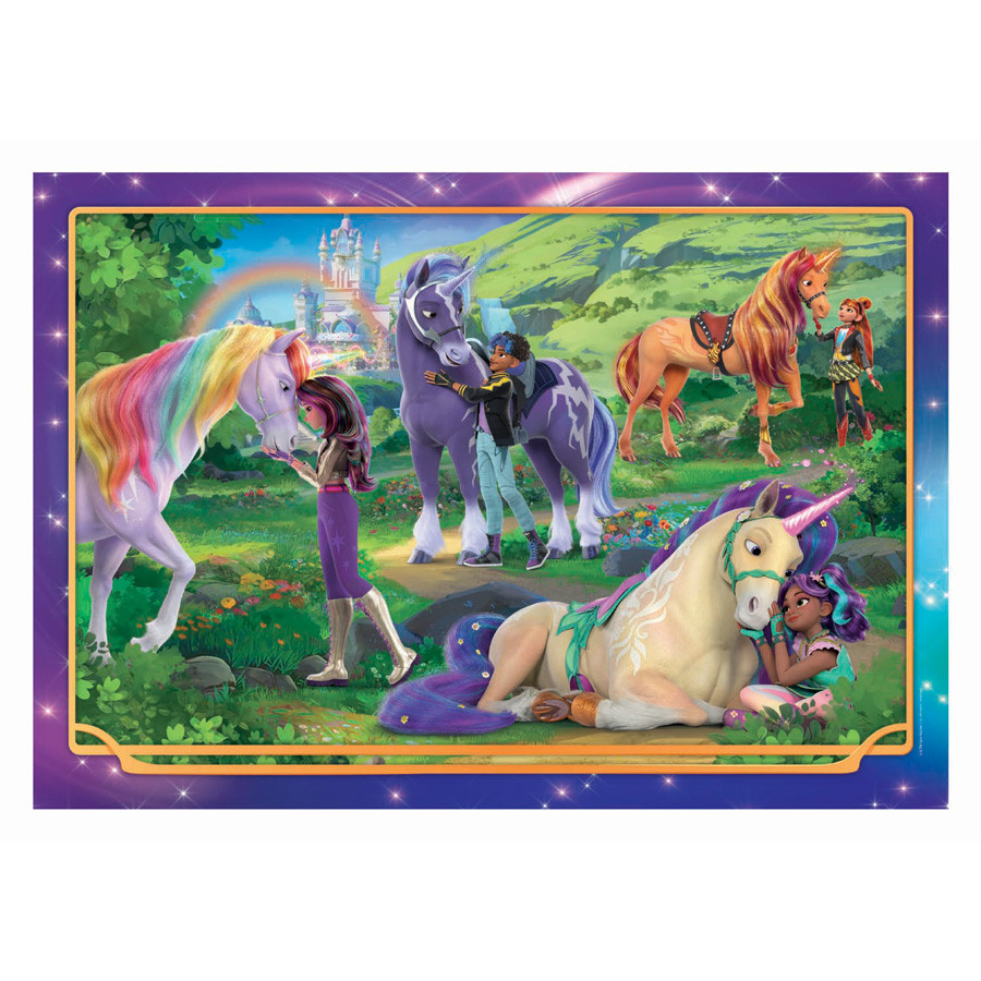 Unicorn Academy Meadow 104-osaline Clementoni pusle – detailvaade 2