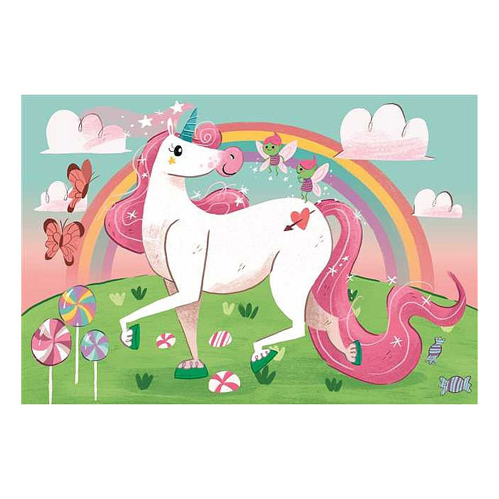 Unicorn Believe 104-osaline pusle Clementoni – detailvaade 2