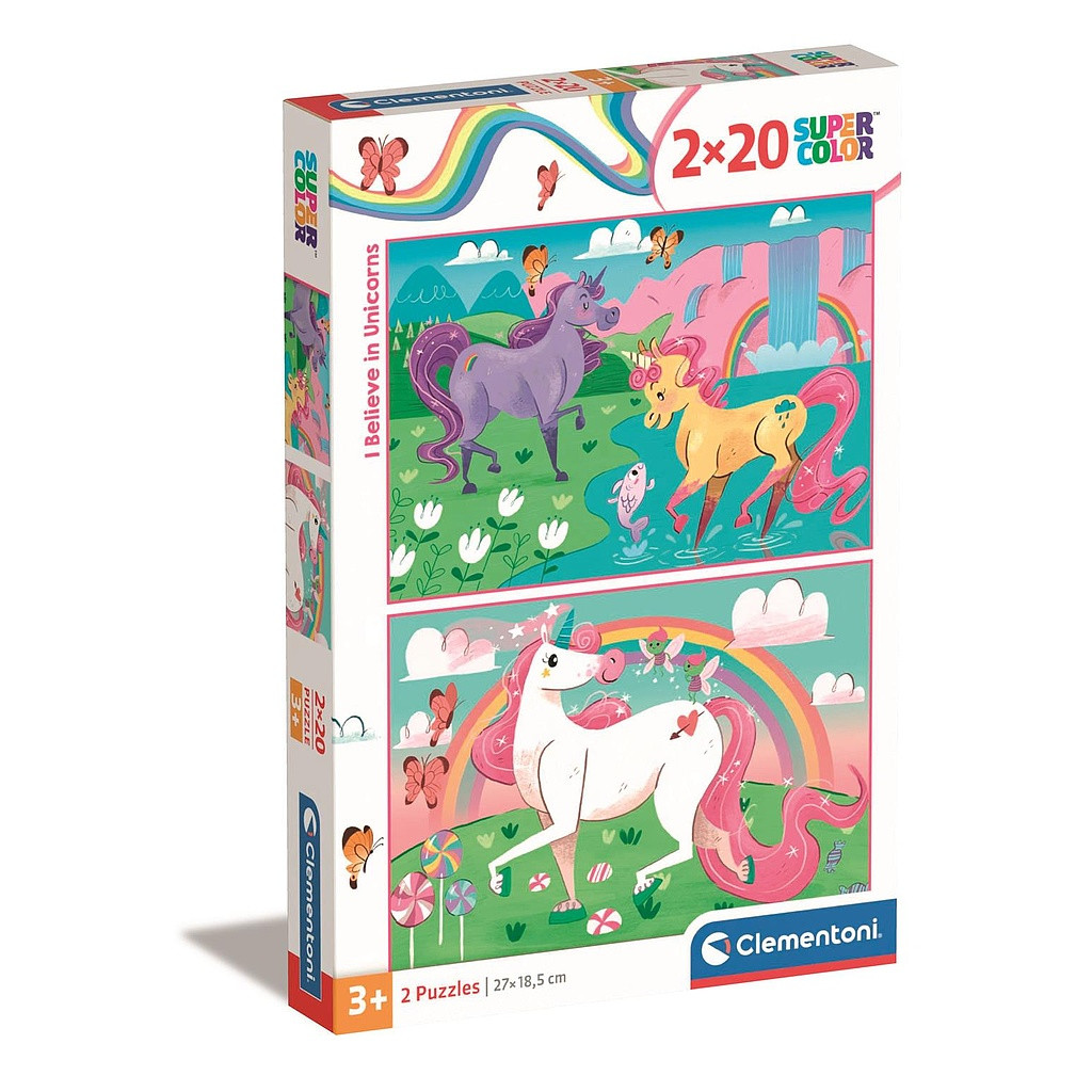 Unicorn Believe 2×20-osaline pusle Clementoni – tootepilt