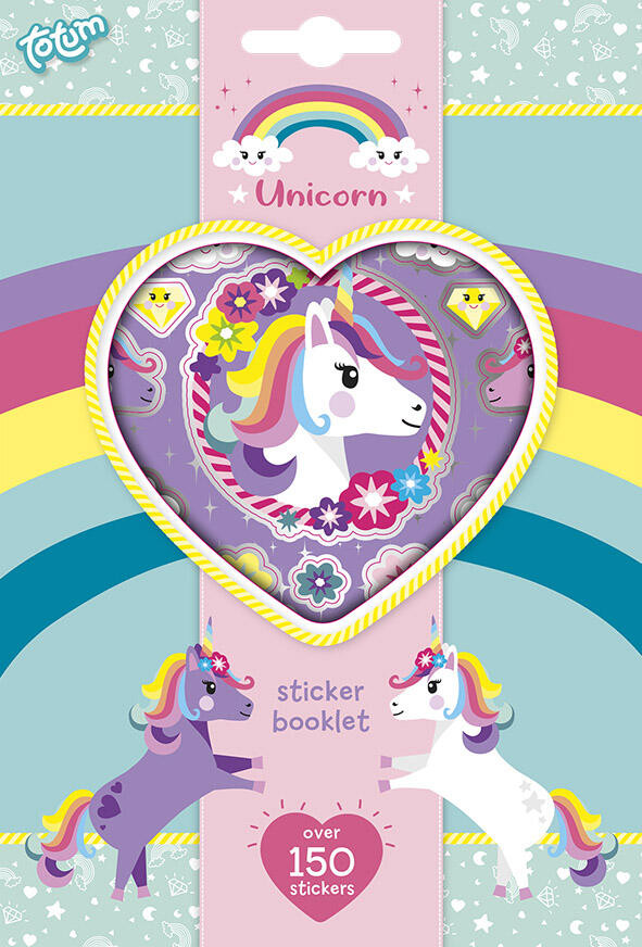 Unicorn Flower kleepsukomplekt 4 lehel – tootepilt
