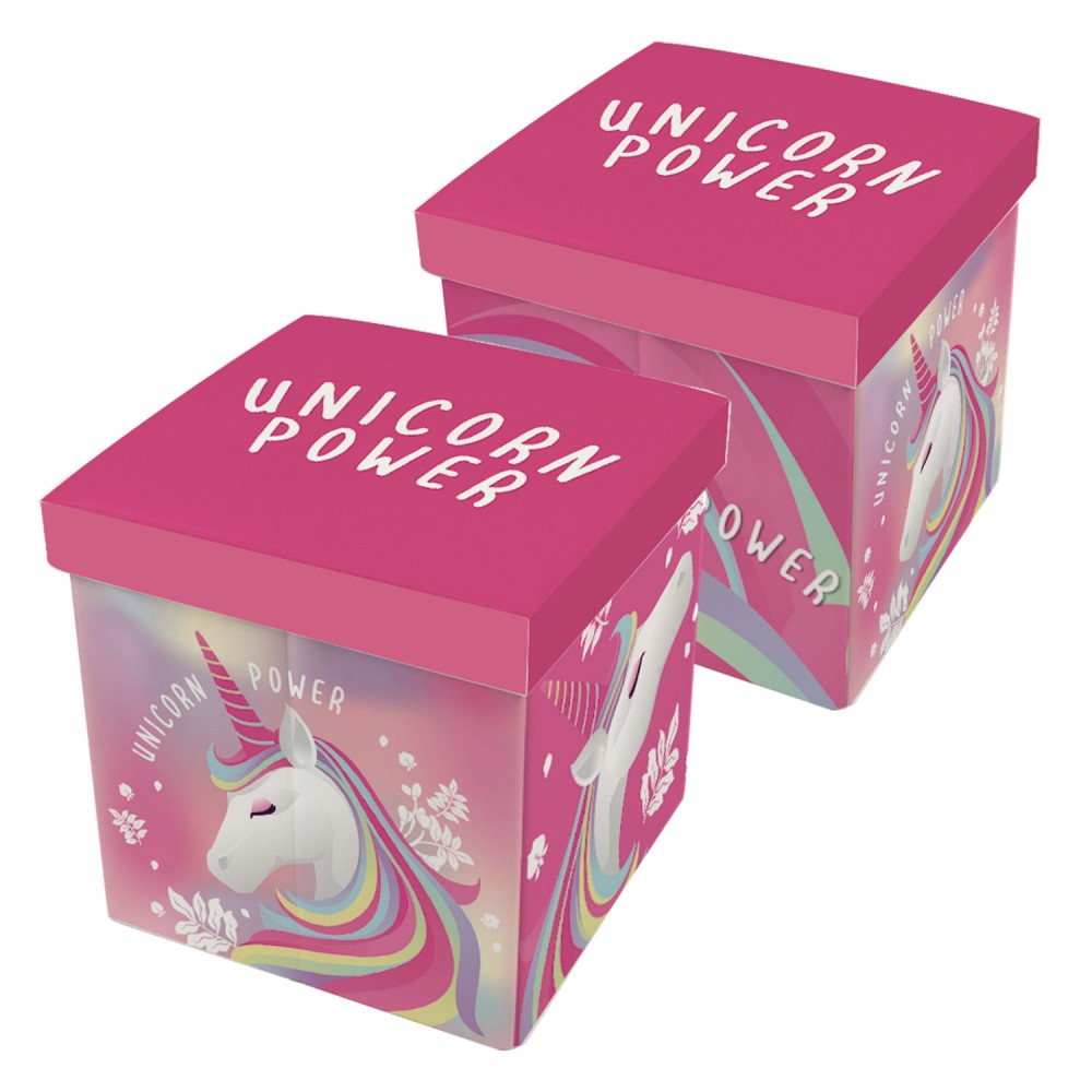 Unicorn Power mänguasjade hoiukast 30×30x30 cm – tootepilt