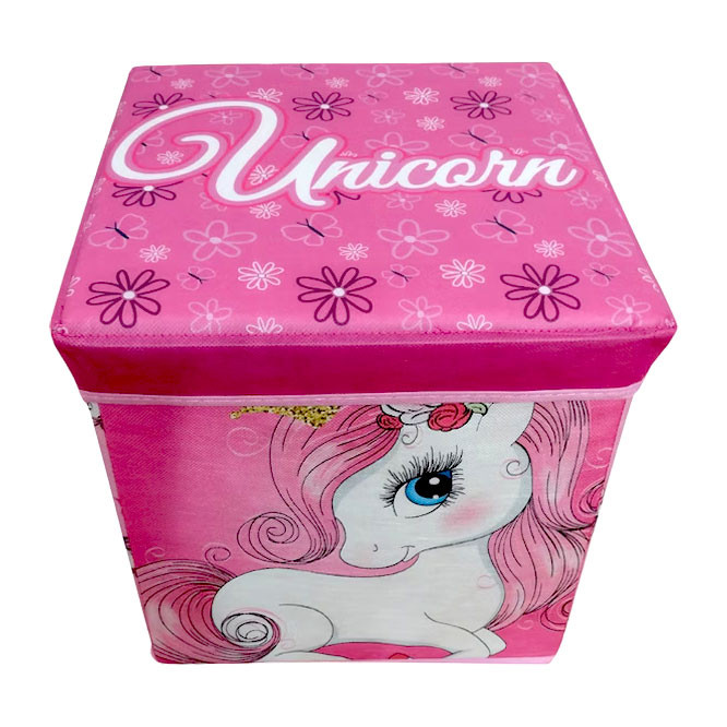 Unicorn Princess mänguasjade hoiukast 30×30x30 cm – tootepilt