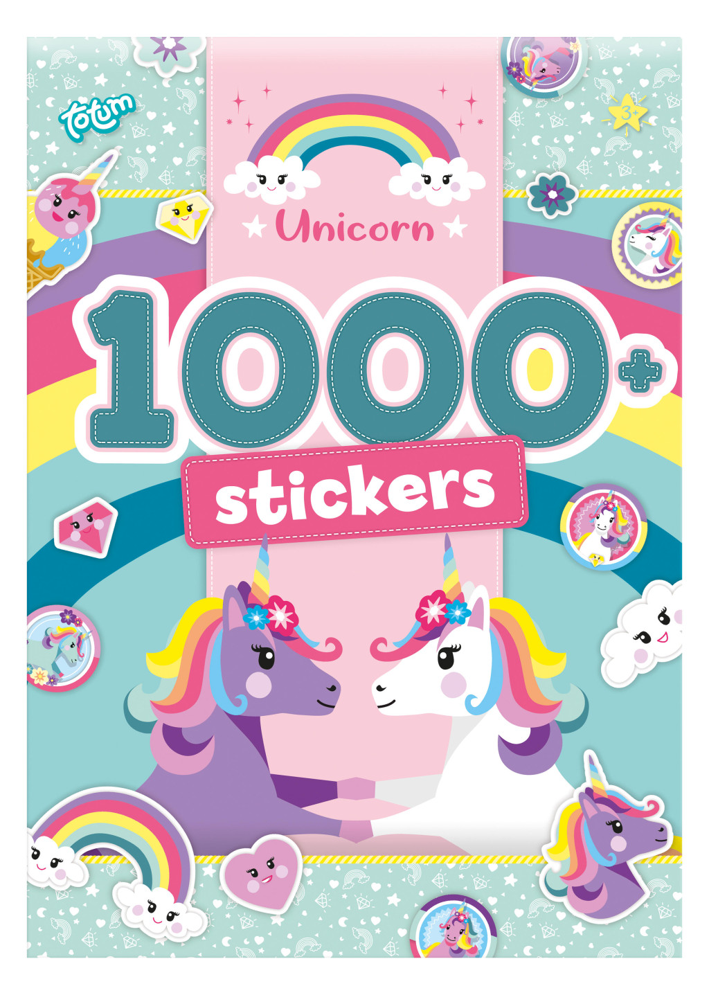 Unicorn Rainbow 1000 kleepsuga kleepsualbum – tootepilt
