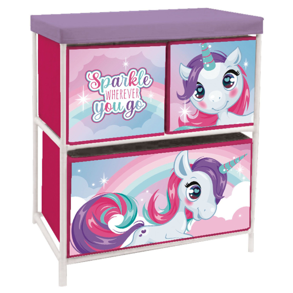 Unicorn Sparkle 3 sahtliga mänguasjariiul 53×30x60 cm – tootepilt