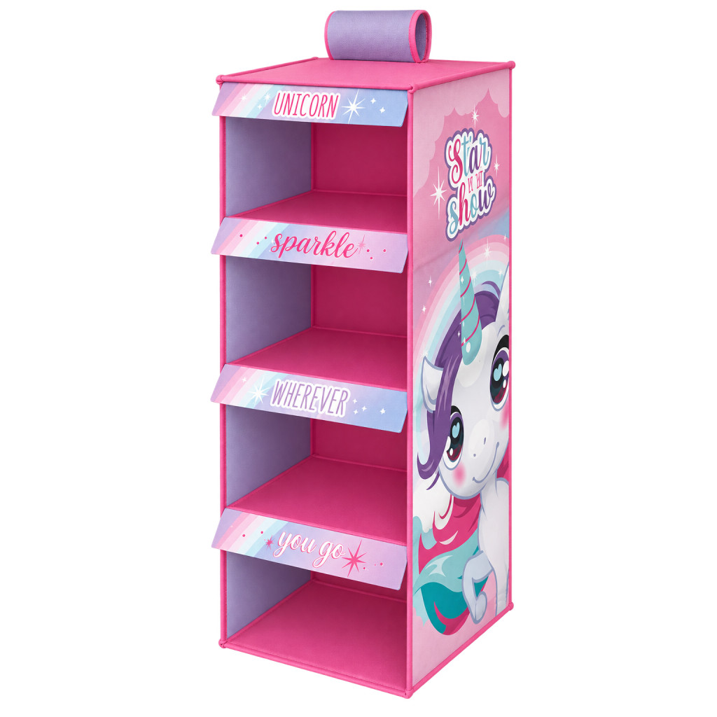 Unicorn Sparkle 4-osaline riputatav kapiorganiseerija – tootepilt