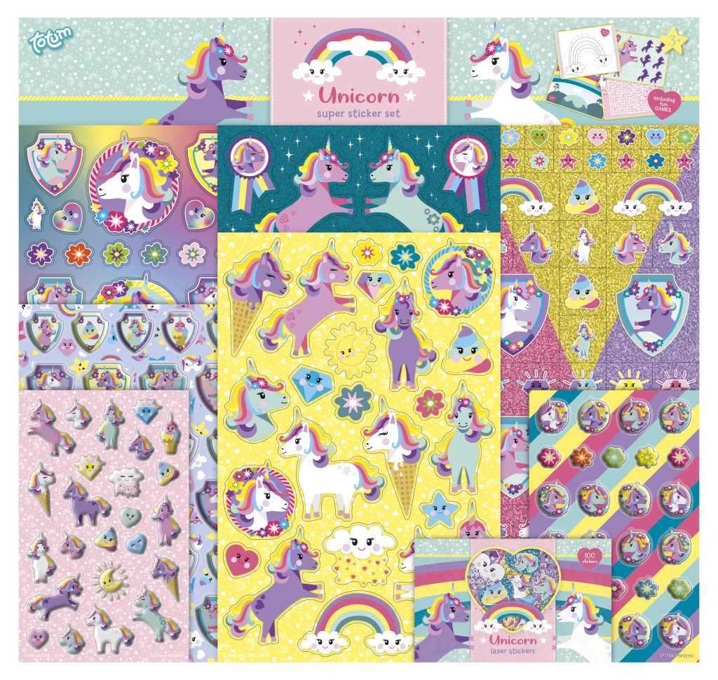 Unicorn Super kleepsukomplekt mänguga – tootepilt