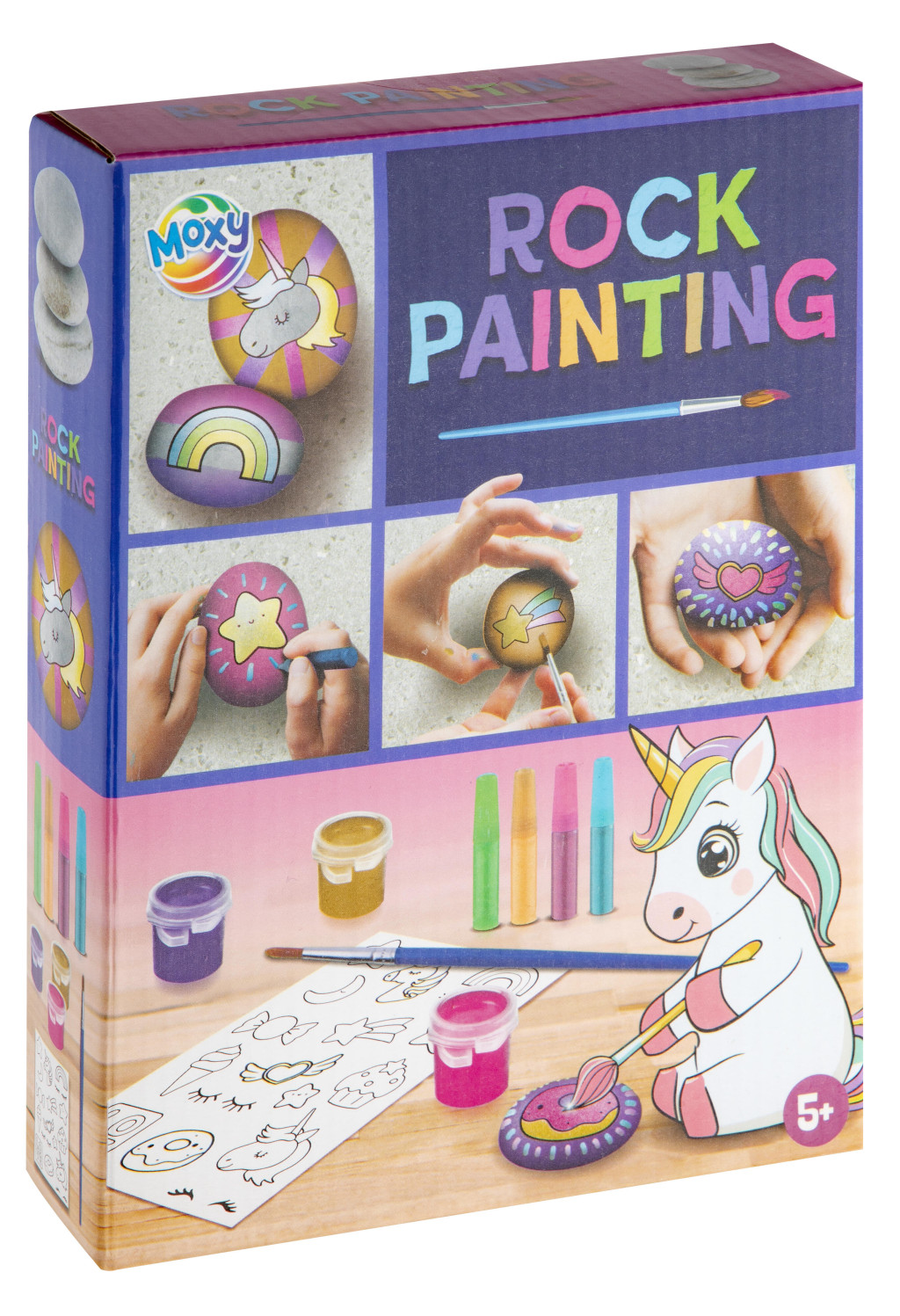 Unicorn Unicorn Colorful Pebble maalimiskomplekt with Stickers – tootepilt