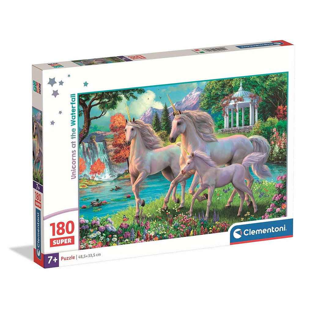 Unicorn Waterfall Clementoni 180-osaline pusle – tootepilt