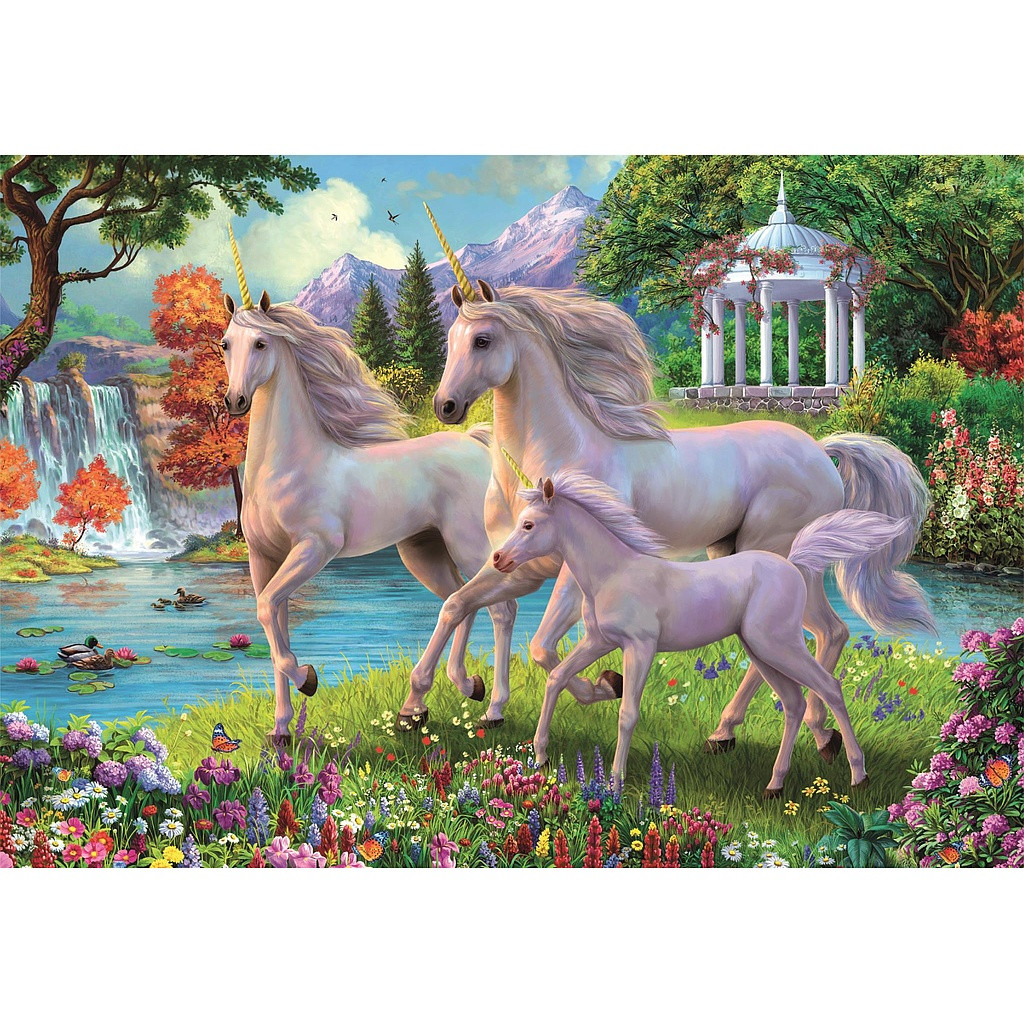 Unicorn Waterfall Clementoni 180-osaline pusle – detailvaade 2