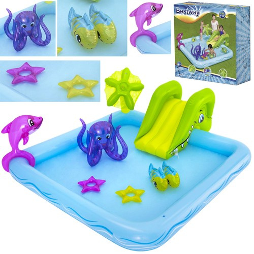 Veemängukeskus Bestway Aquarium 53052 liumäega