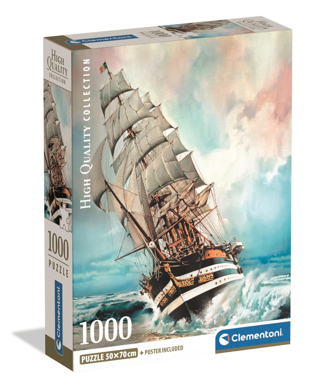 Vehicle Amerigo Vespucci Ship 1000-osaline Compact pusle Clementoni – tootepilt