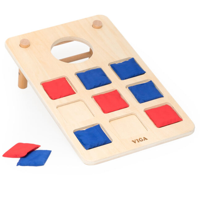 2-ühes oskus mäng trips-traps-trull – Viga 2-ühes oskus mäng trips-traps-trull + Cornhole - Throw Target