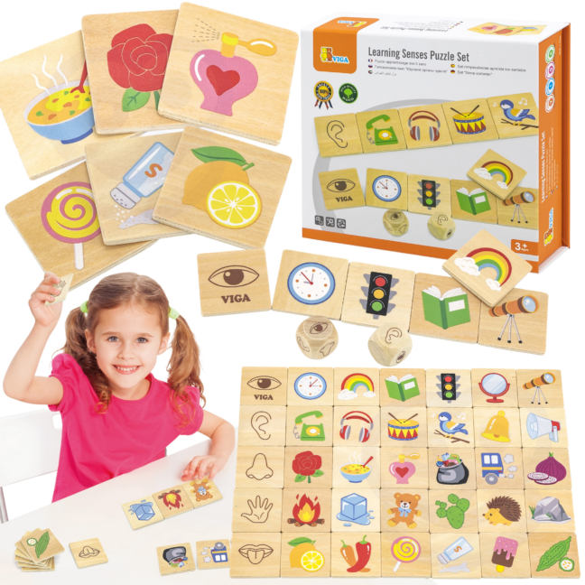 mäng sorteerimine senses pusle – VIGA arendav mäng sorteerimine Senses pusle 37 tk Montessori