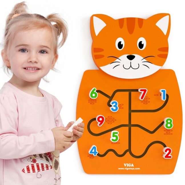 VIGA FSC Montessori kassipoja numbrite tegevustahvel