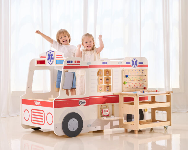 suur ambulance väike rescuers – detailvaade