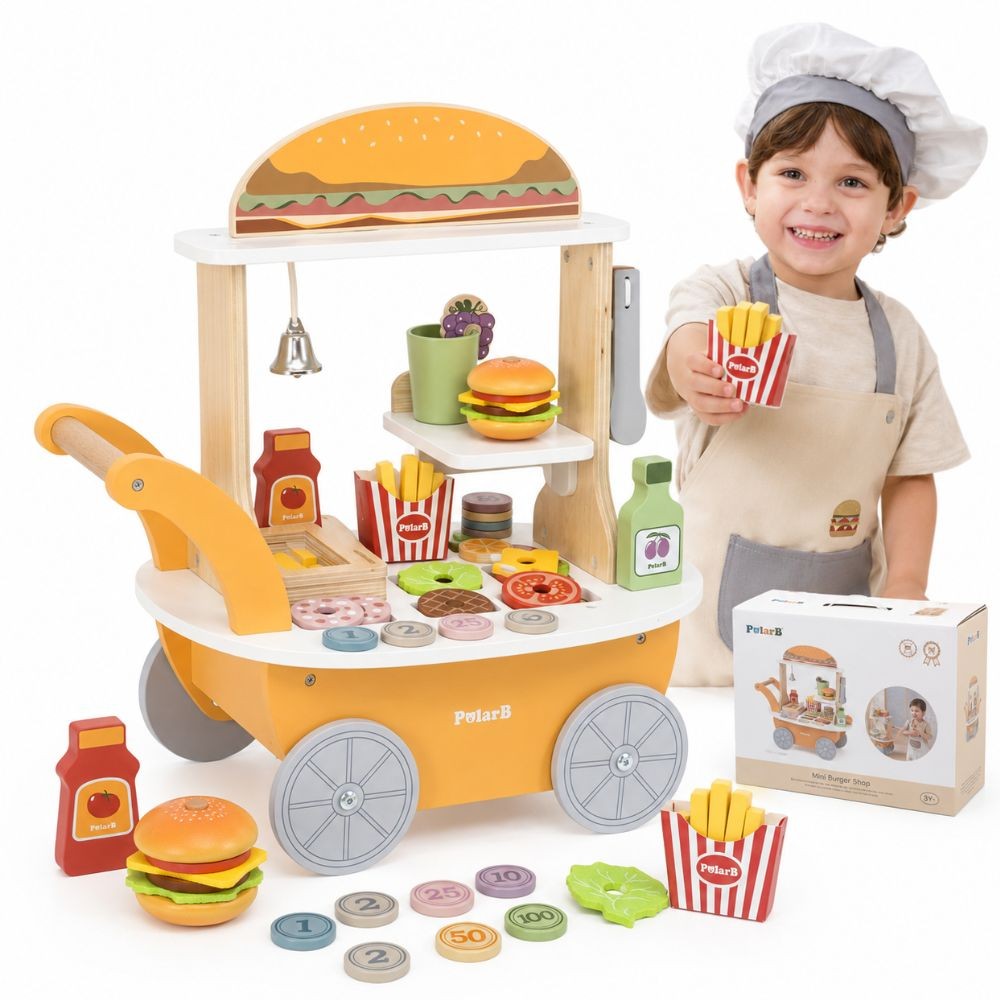 mini hamburger pood loov – VIGA Mini hamburger pood – loov Role mäng