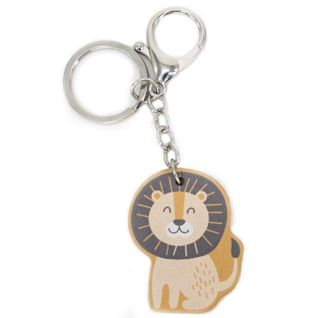 lõvi keychain mäng lapsele – VIGA PolarB puidust lõvi Keychain lastele – arendav mäng lapsele