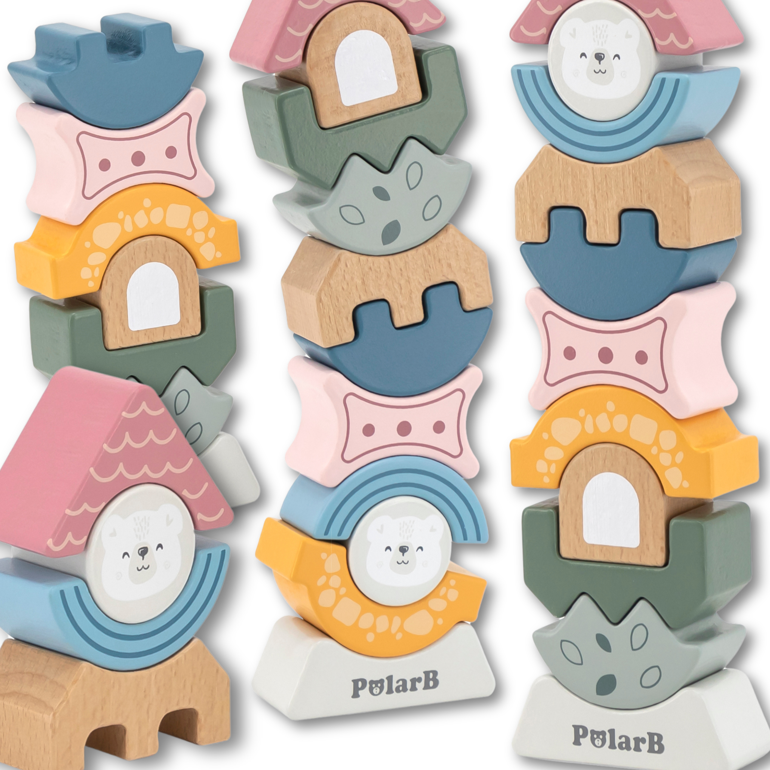 tasakaal torn pusle lastele – VIGA PolarB puidust tasakaal torn pusle lastele