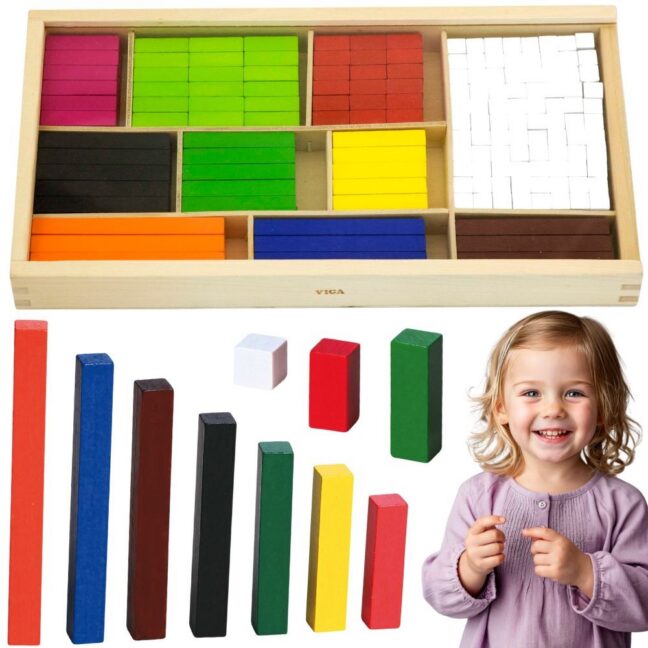 sticks mathematical cuisenaire klotsid – VIGA puidust arendav Sticks Mathematical Cuisenaire klotsid