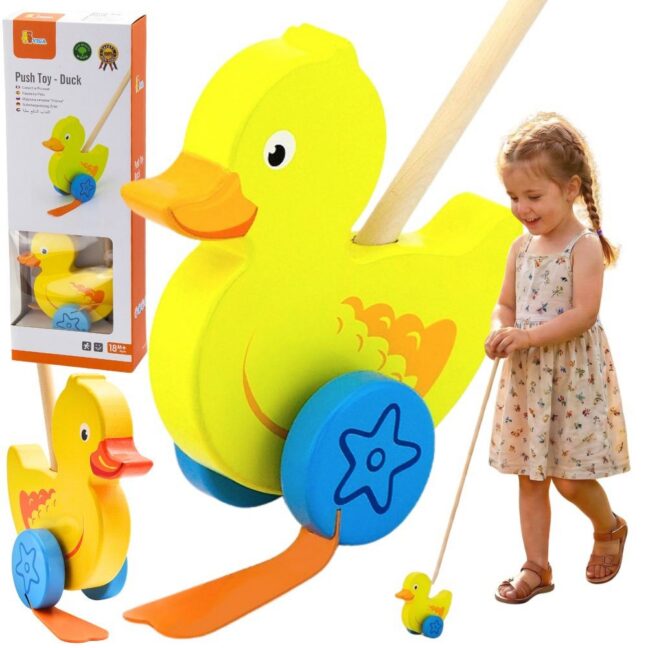 part lükatav mäng lapsele – VIGA puidust part lükatav lastele – arendav mäng lapsele