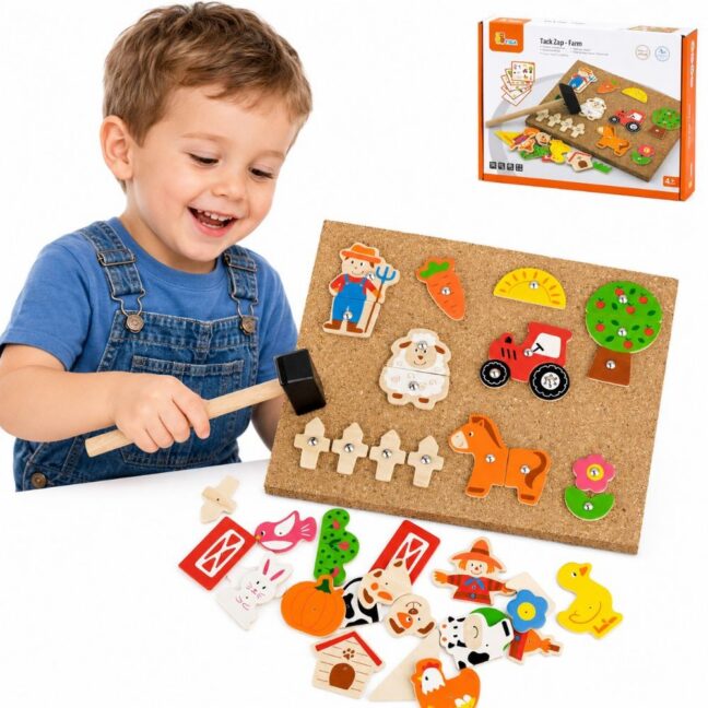 VIGA puidust Farm Nail Art Montessori Cork Board