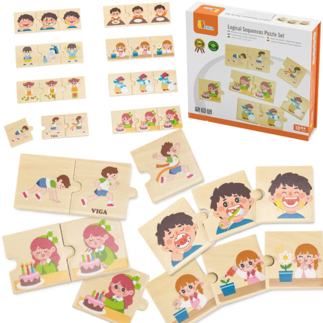 VIGA puidust pusle Matching Activities lastele