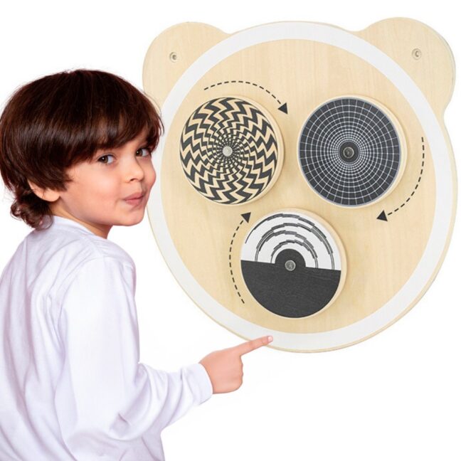 tahvel spinning dots mäng – VIGA puidust tahvel koos Spinning Dots FSC sertifikaat – arendav mäng lapsele