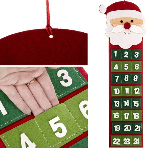 Vildist advendikalender 24 täidetava taskuga